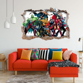 Vinilos decorativos 3d marvel superhéroe yellowjacket