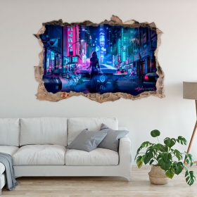 Vinilos coche 3d cyberpunk