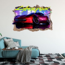 Vinilos y pegatinas cyberpunk 3d