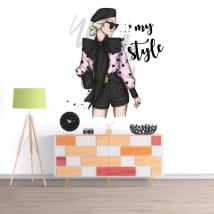 Vinilos decorativos mujer my style