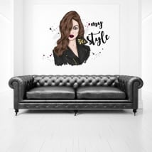 Vinilos decorativos y pegatinas mujer my style