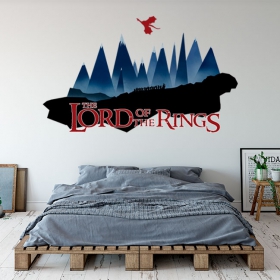 Vinilo adhesivo el señor de los anillos montaña