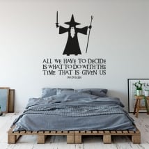 Vinilos decorativos frase el señor de los anillos