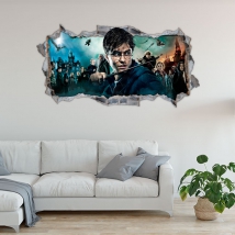Vinilos y pegatinas decorativas harry potter 3d