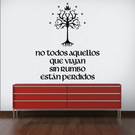 Vinilos y pegatinas frase el señor de los anillos