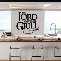 Vinilos y pegatinas frase the lord of the grill