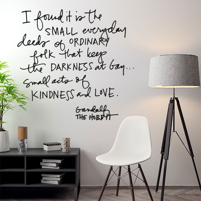 🥇 Vinilos decorativos frase en el señor de los anillos 🥇