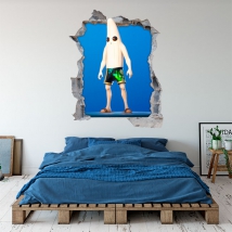 Vinilos 3d banana videojuego fortnite