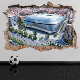 Vinilos 3d nuevo estadio santiago bernabéu