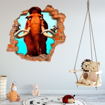 Vinilos y pegatinas 3d ice age el gran cataclismo