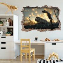 Vinilos 3d dinosaurios jurassic park