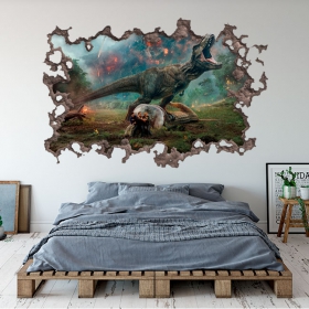 Vinilos decorativos y pegatinas 3d jurassic park