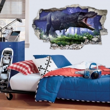 Vinilos 3d dinosaurio jurassic park