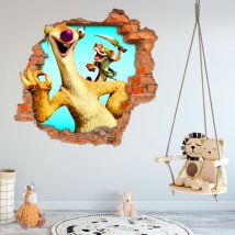 Vinilos decorativos y pegatinas 3d ice age