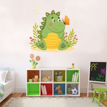 Vinilos infantiles dinosaurio y mariposa