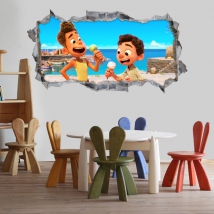 Pegatinas 3d luca disney pixar