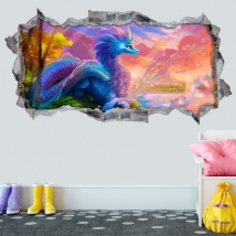 Vinilos decorativos 3d raya y el último dragón