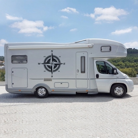 Vinilos autocaravanas rosa de los vientos