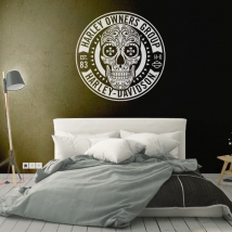 Vinilos calavera harley davidson