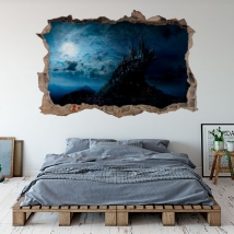 Vinilos harry potter hogwarts 3d