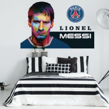 Vinilos y pegatinas fútbol lionel messi paris saint-germain