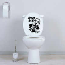 Vinilos tapa wc baños apunta bien