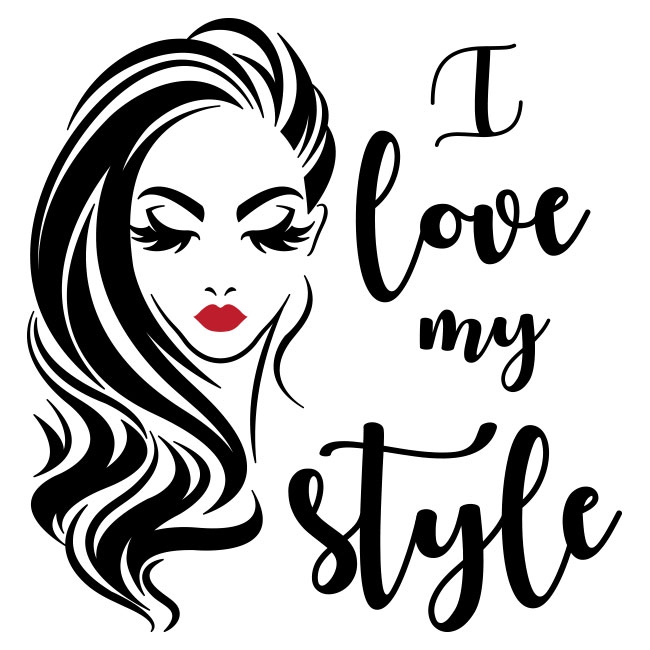 Vinilos adhesivos rostro mujer i love my style