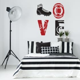 Vinilos decorativos y pegatinas love rugby