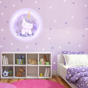 Vinilos juveniles o infantiles unicornio