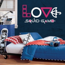 Vinilos decorativos y pegatinas netflix love squid game