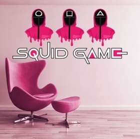 Vinilos adhesivos netflix squid game
