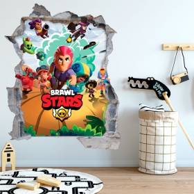 Vinilos decorativos y pegatinas 3d brawl stars