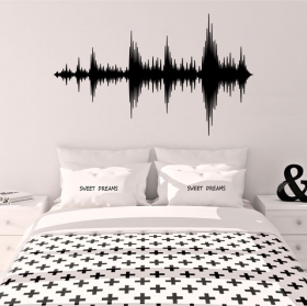Vinilos decorativos ondas sonido de música