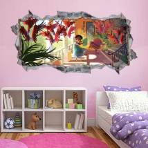 Vinilos efecto pared rota 3d disney encanto