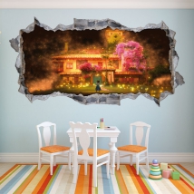 Vinilos y pegatinas agujero efecto 3d disney encanto