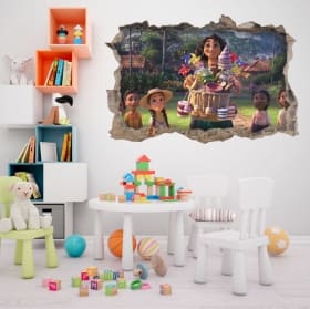 Vinilos agujero efecto 3d disney encanto