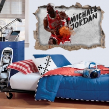 Vinilos 3d baloncesto michael jordan nba