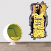 Vinilos 3d baloncesto lebron james nba
