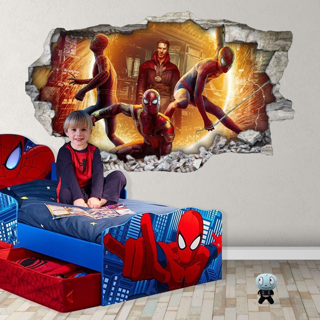 🥇 Vinilos decorativos y pegatinas 3d spider-man no way home 🥇