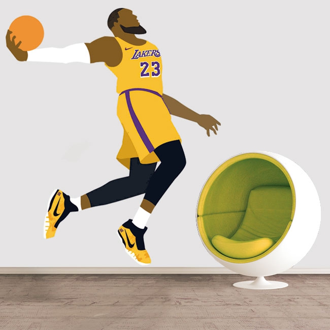 🥇 Vinilos y pegatinas baloncesto lebron james 🥇