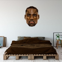 Vinilos y pegatinas baloncesto rostro lebron james