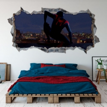 Vinilos y pegatinas agujero pared 3d spider-man