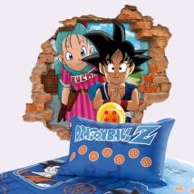 Vinilos y pegatinas 3d dragon ball son goku