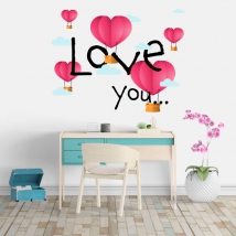 Vinilos decorativos y pegatinas love you