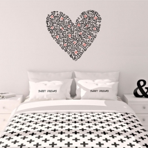 Vinilos y pegatinas corazón keith haring