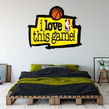 Vinilos frase i love this game baloncesto nba