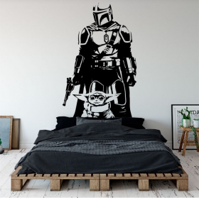 Vinilos decorativos star wars the mandalorian