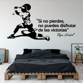 Vinilos y pegatinas frase rafa nadal