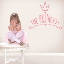 Vinilos decorativos y pegatinas the princess