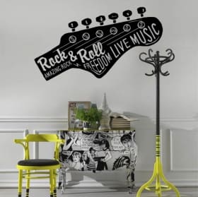 Vinilos y pegatinas música rock and roll